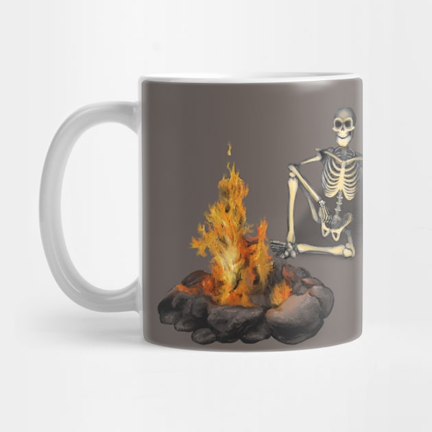 Skeleton Bonfire by Heather Dorsch Creations